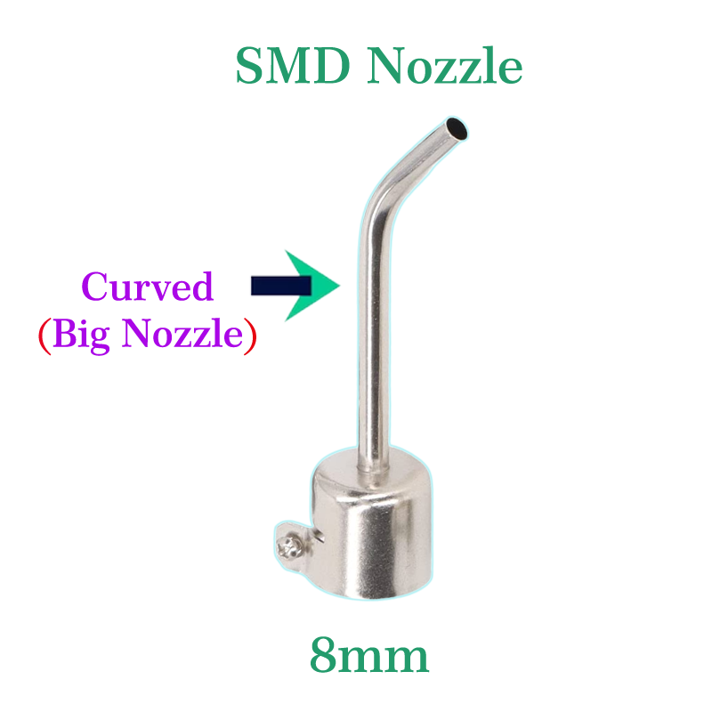 8mm curve smd nozzle