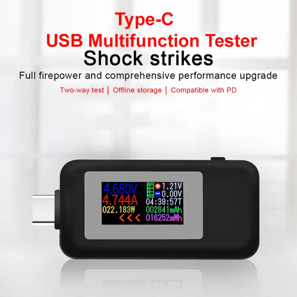 10in1 Dc Type-c Color Display Usb Tester