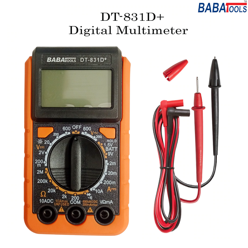 Babatools DT-831D+ Digital Multimeter Multipurpose Pocket Size Multimeter