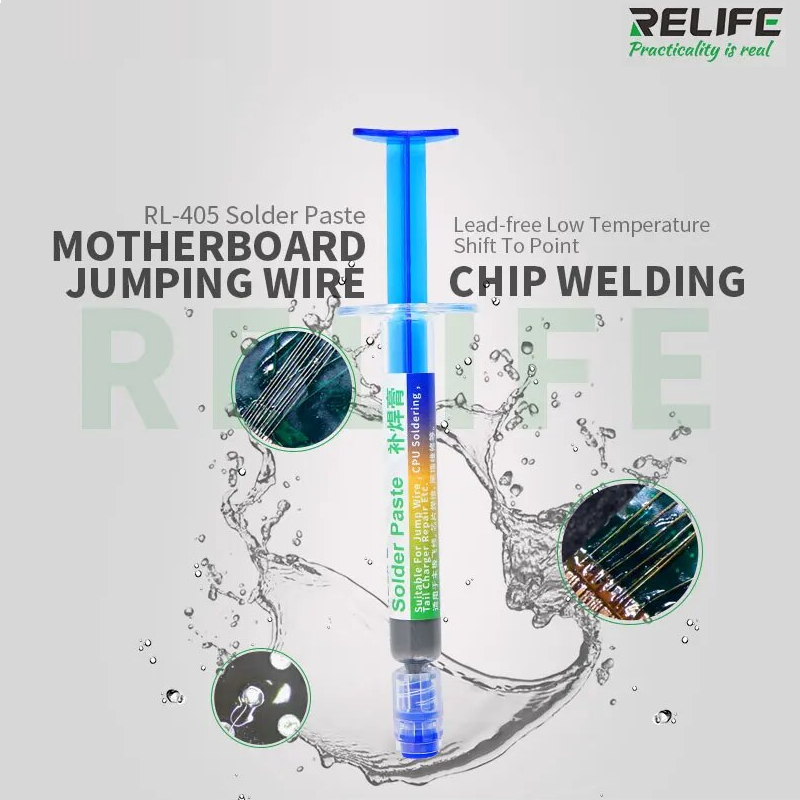 relife rl-405 lead-free needle solder paste
