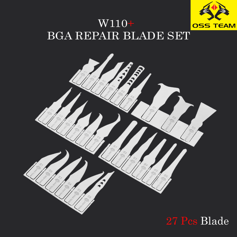 w110+ bga ic repair blade set