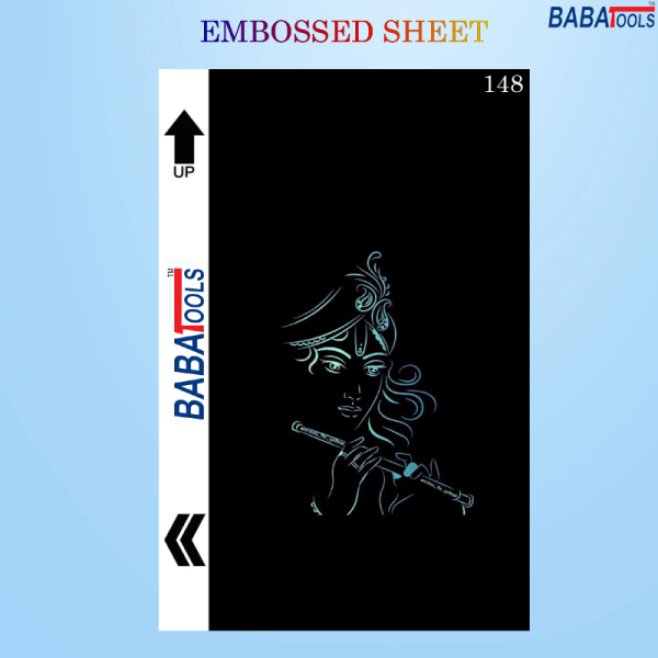 Lord Krishna Ji Back Cover Embossed Skin Printed Sheet For Mobile Back Cover 148 No.